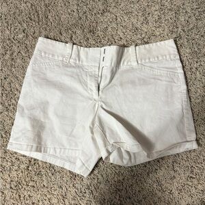 Ann Taylor High Waist White Shorts